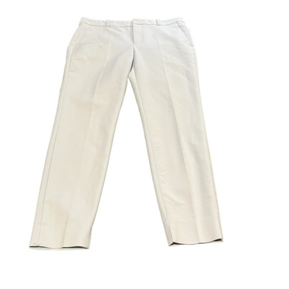Zara Woman Light Grey Slim‎ Tailored Trousers Dress Pants Size 8  #218 - Picture 7 of 9